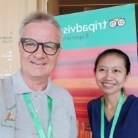 Thomas and Thyda at the Tripadvisor APAC 2019 summit in Bangkok