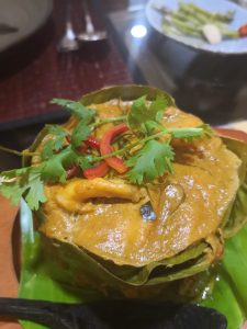 Fish amok is a popular Cambodian food