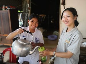 Free refill, not landfill at our hosts in Cambodia