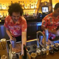 The barkeepers at Bar 43, one of the best five bars in Siem Reap 2020
