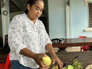 Ms Sokvy – Cooking in the rice fields of Siem Reap
